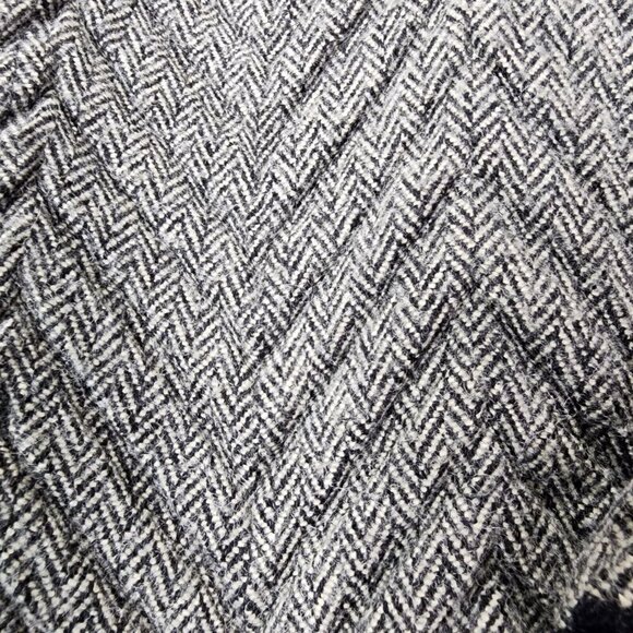 Komarov Sweater Jacket Women’s Small Black Gray‎ Knit Herringbone - Picture 6 of 13